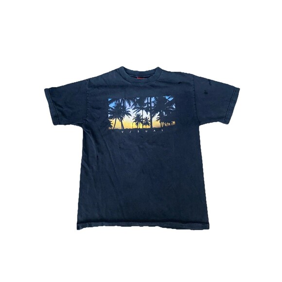 Vintage Visual Men's T-Shirt Palm Trees By Van Styles Size Medium - Picture 1 of 5